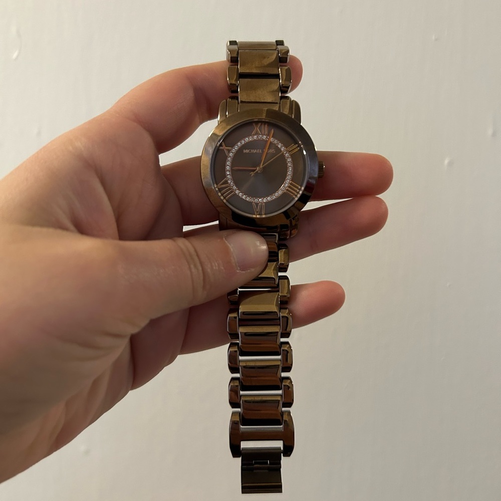 Chocolate brown Michael Kors watch